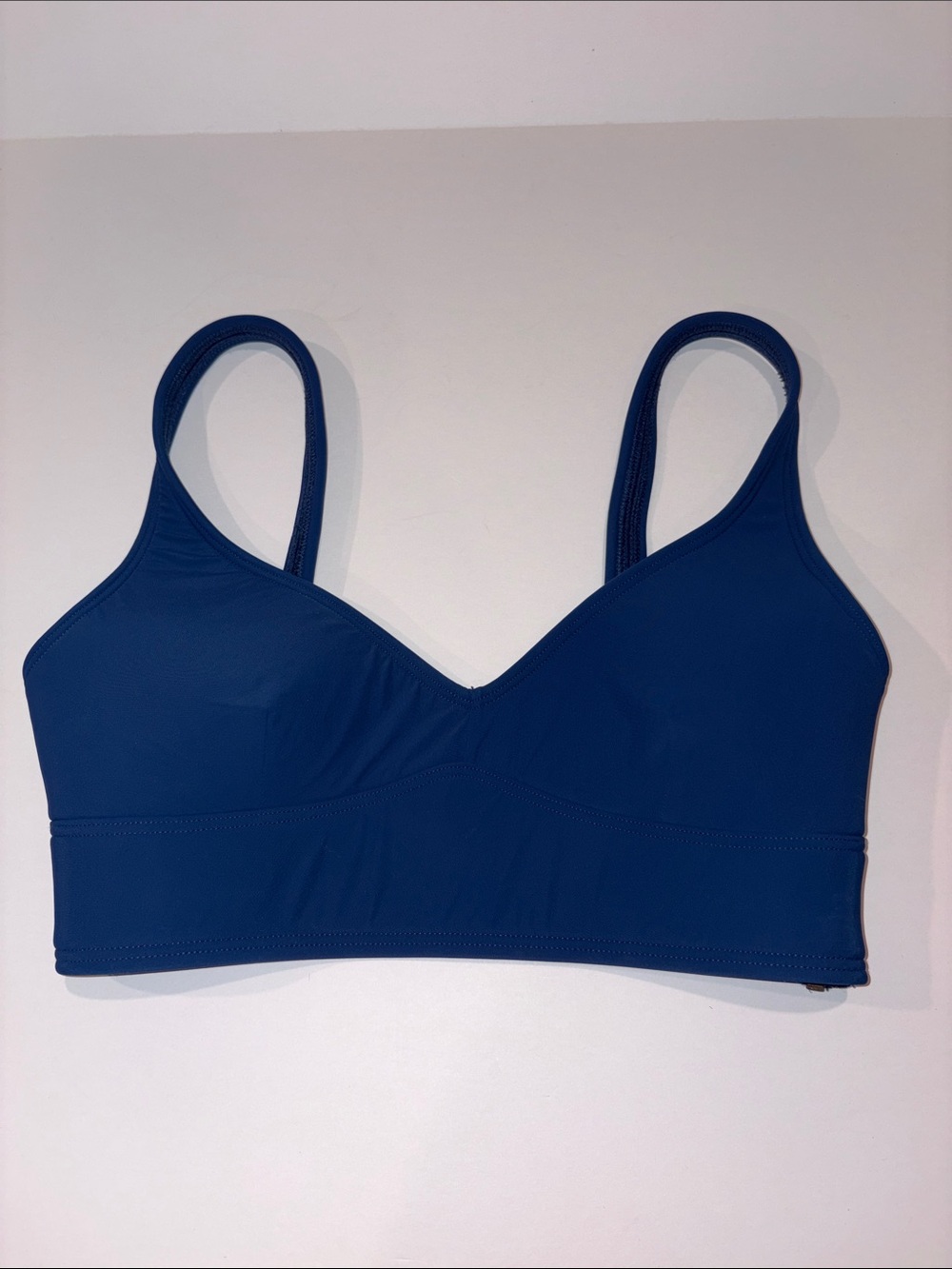 MARC BY MARC JACOBS Ocean Blue Women's Swim Top w/Side Gold Zipper Accent